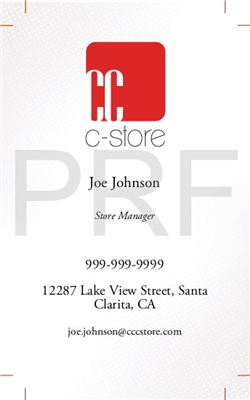 CC C-Store Business Card 1